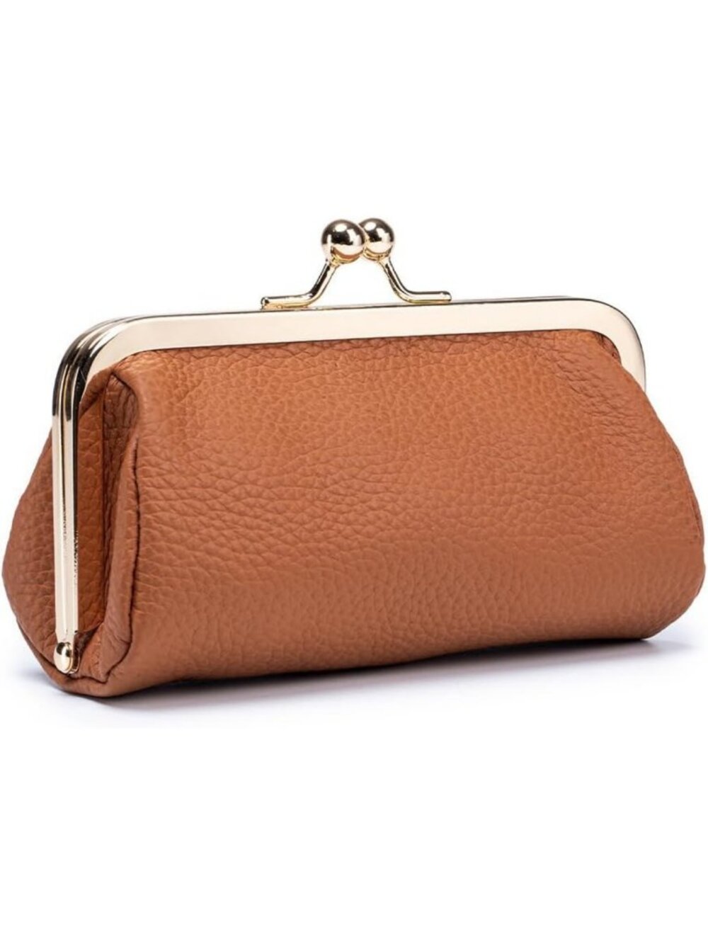 Genuine Leather Lipstick Case with Mirror - Portable Mini Makeup Bag for Women